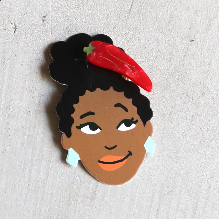 ククシュゼット 正規商品 ヘアアクセ クリップ ピン かわいい 個性的 Coucou Suzette 唐辛子 チリペッパー ヘア クリップ
