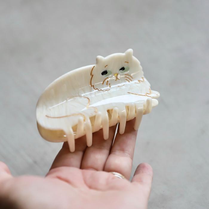ククシュゼット 正規商品 ヘア アクセ クリップ 猫 かわいい ギフト