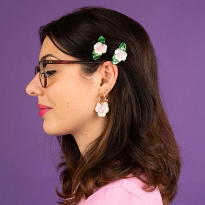 ククシュゼット 正規商品 ヘアアクセ クリップ ピン ヘアピン 花