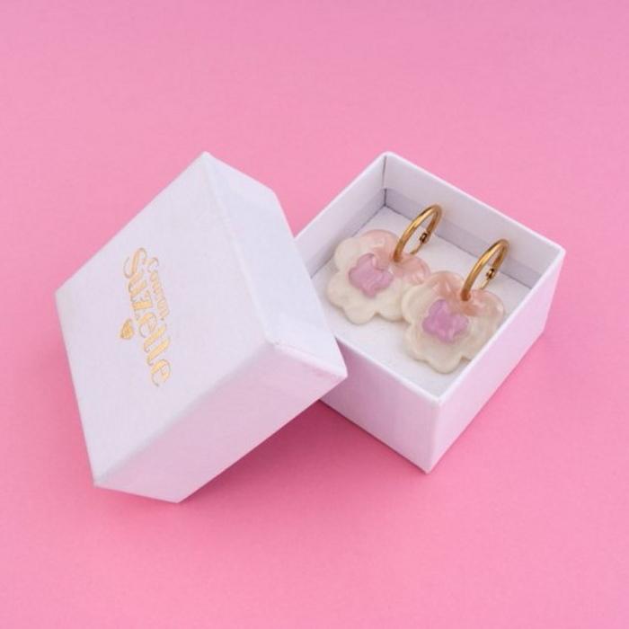 ククシュゼット 正規商品 ピアス レディース 両耳用 花 かわいい