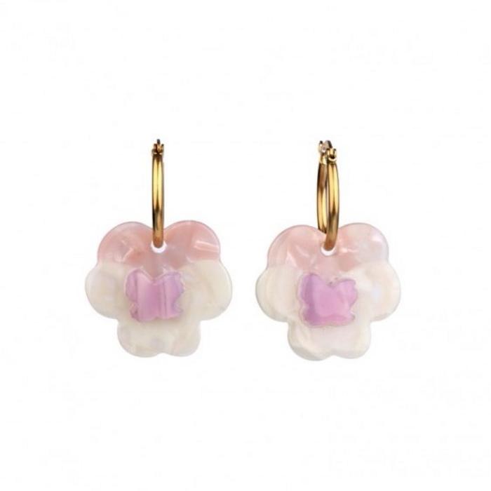 ククシュゼット 正規商品 ピアス レディース 両耳用 花 かわいい