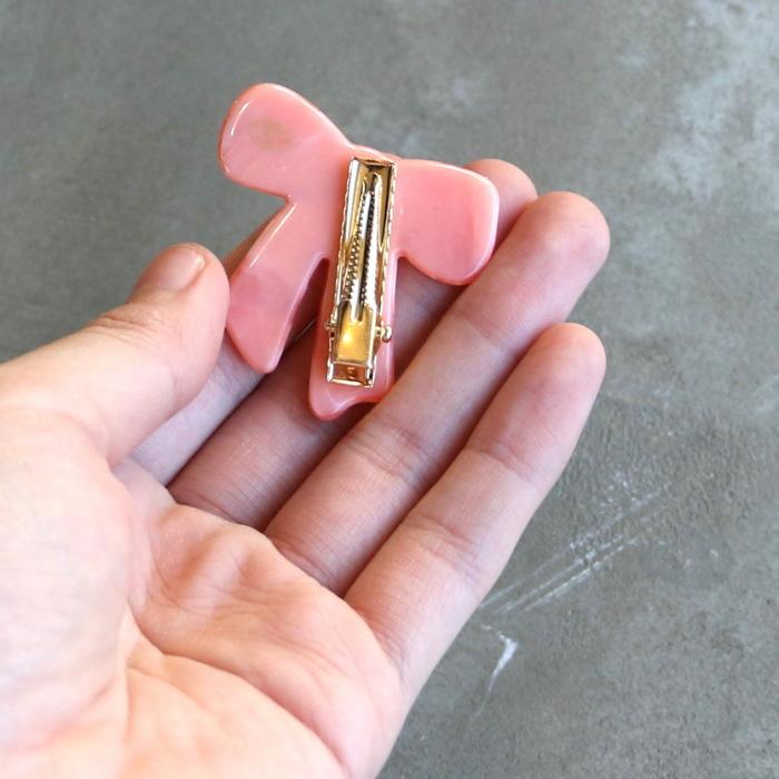 ククシュゼット 正規商品 ヘア アクセ クリップ かわいい リボン