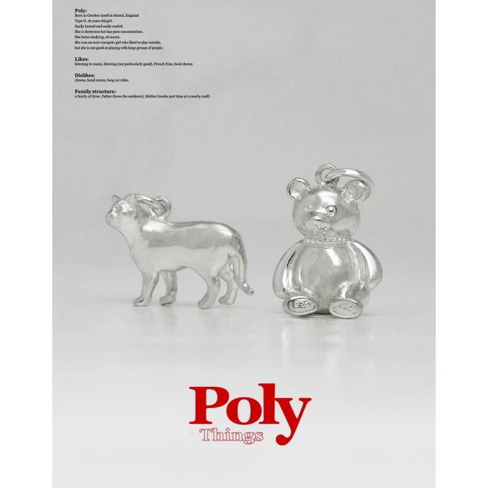 Poly Things 正規取扱 ペンダント トップ アクセサリー くま かわいい