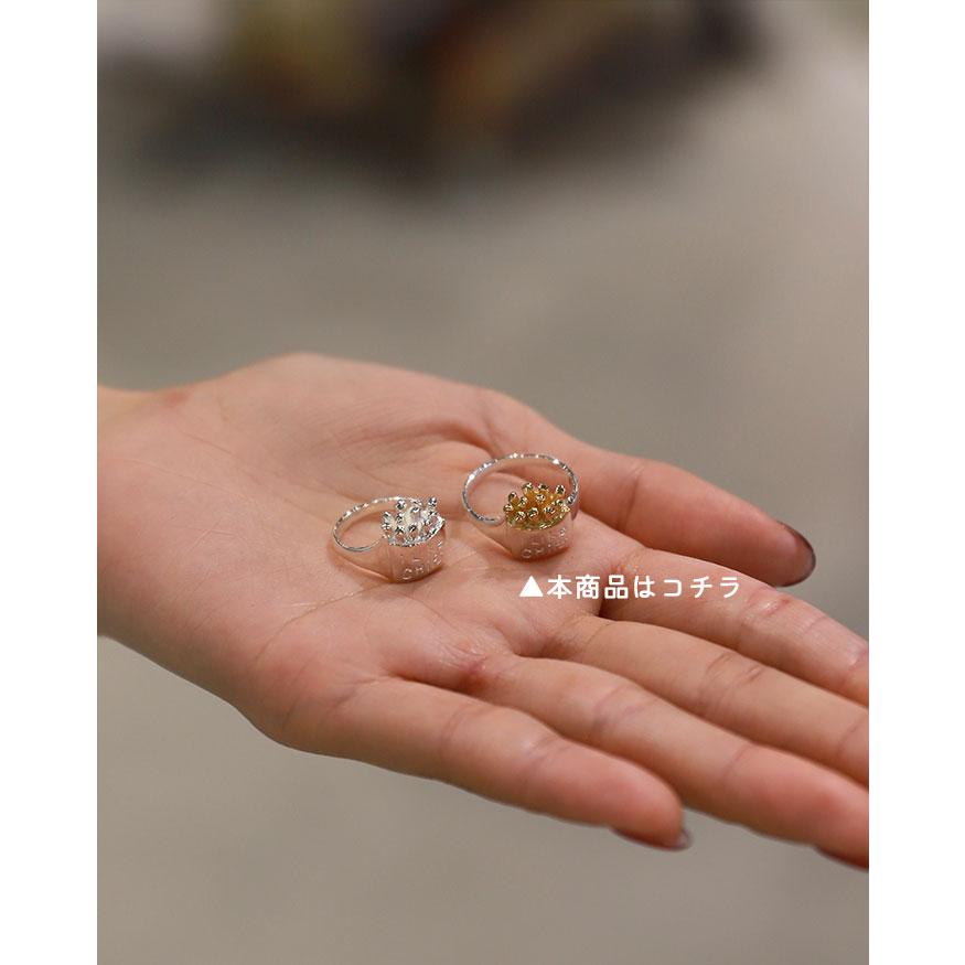 Poly Things 正規取扱 ポリーシングス リング アクセサリー ギフト チップス ポテト リング  I Like Chips Ring シルバー×ゴールド Silver×Goldの画像