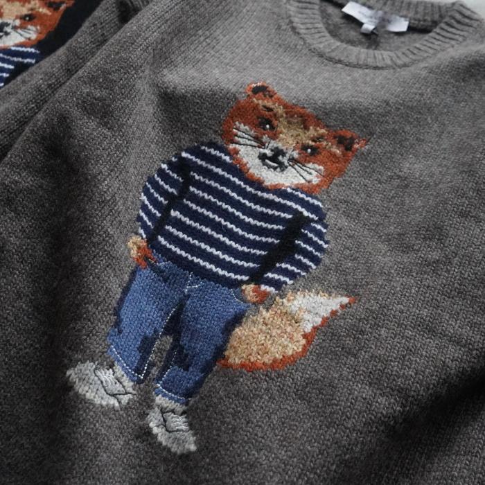 MAISON KITSUNE ウールセーター MAISON KITSUNE（メゾン キツネ） セーター DRESSED FOX ドレスド