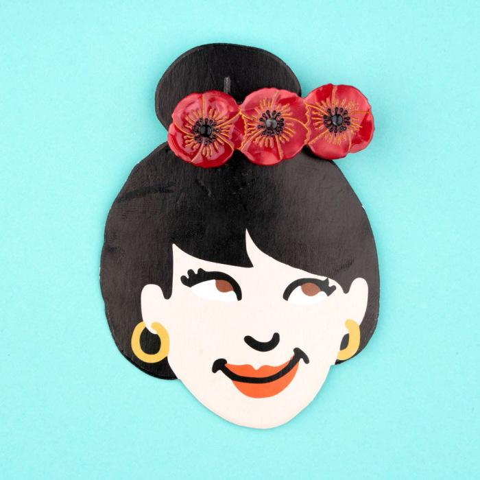 ククシュゼット 正規商品 ヘア アクセ ピン 花 フランス ギフト キッズ
