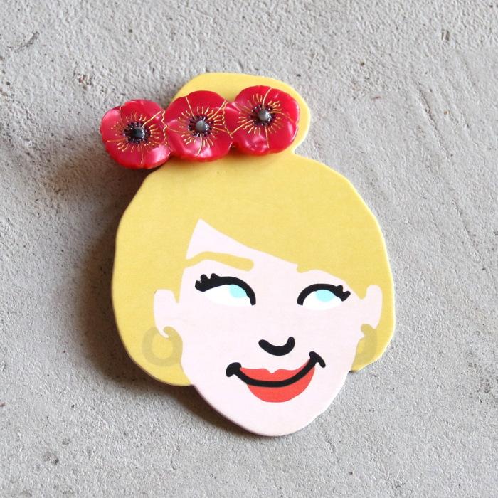 ククシュゼット 正規商品 ヘア アクセ ピン 花 フランス ギフト キッズ