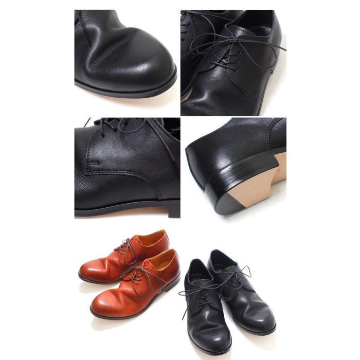 PADRONE パドローネ 再入荷完了 DERBY PLAIN TOE SHOES BLACK ダービー プレーントゥシューズ ブラック｜charger｜05