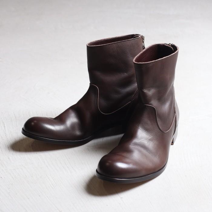 Padrone パドローネ ブーツ Back Zip Boots バックジップブーツ ディープブラウン Deep Brown 19秋冬新作 Pucdb Charger Web Store 通販 Yahoo ショッピング