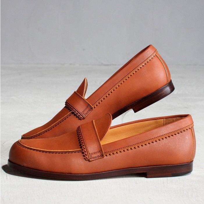 PADRONE（パドローネ） 靴 ピンキング ローファー PINKING LOAFERS