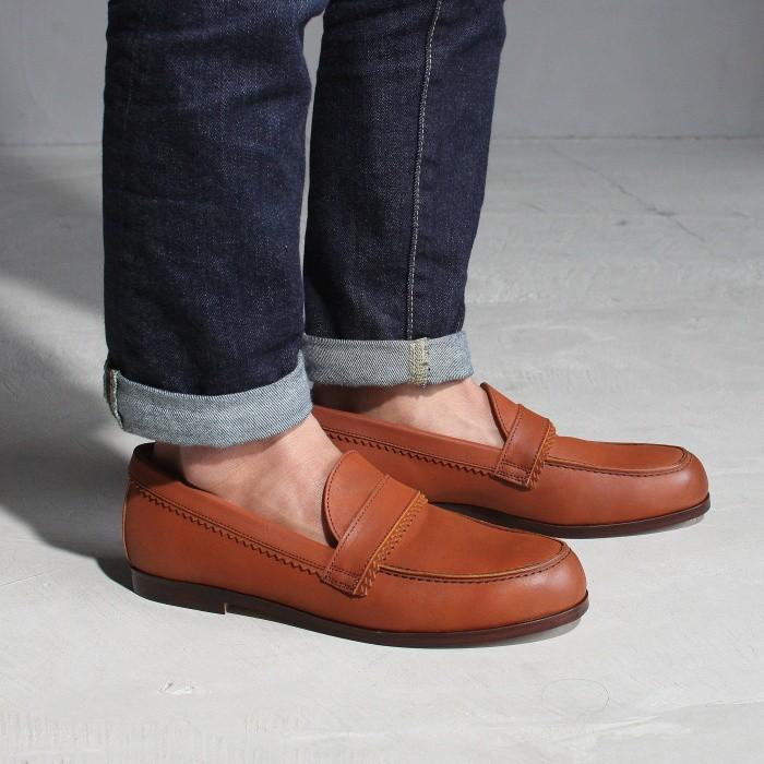 PADRONE（パドローネ） 靴 ピンキング ローファー PINKING LOAFERS