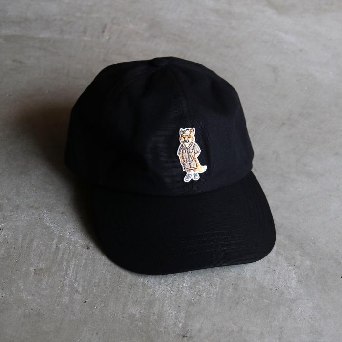 メゾンキツネ キャップ MAISON KITSUNE ドレスド フォックス キャップ メンズ レディース DRESSED FOX CAP ブラック/生成り 【qu06104wb0026】 2026春夏新作 | MAISON KITSUNE | 02