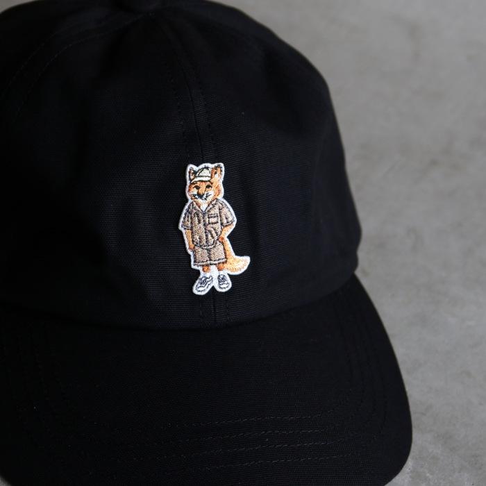 メゾンキツネ キャップ MAISON KITSUNE ドレスド フォックス キャップ メンズ レディース DRESSED FOX CAP ブラック/生成り 【qu06104wb0026】 2026春夏新作 | MAISON KITSUNE | 03