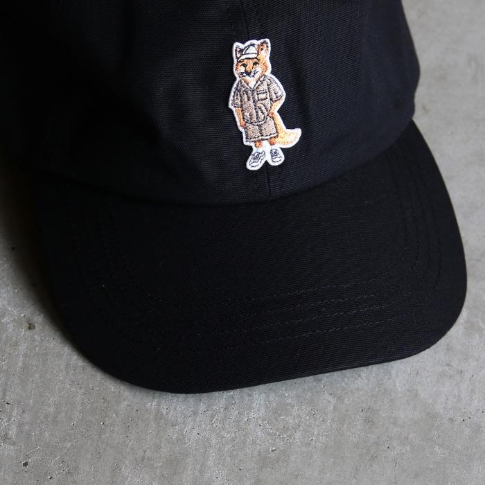 メゾンキツネ キャップ MAISON KITSUNE ドレスド フォックス キャップ メンズ レディース DRESSED FOX CAP ブラック/生成り 【qu06104wb0026】 2026春夏新作 | MAISON KITSUNE | 04