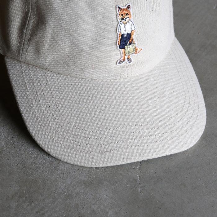 メゾンキツネ キャップ MAISON KITSUNE ドレスド フォックス キャップ メンズ レディース DRESSED FOX CAP ブラック/生成り 【qu06104wb0026】 2026春夏新作 | MAISON KITSUNE | 07
