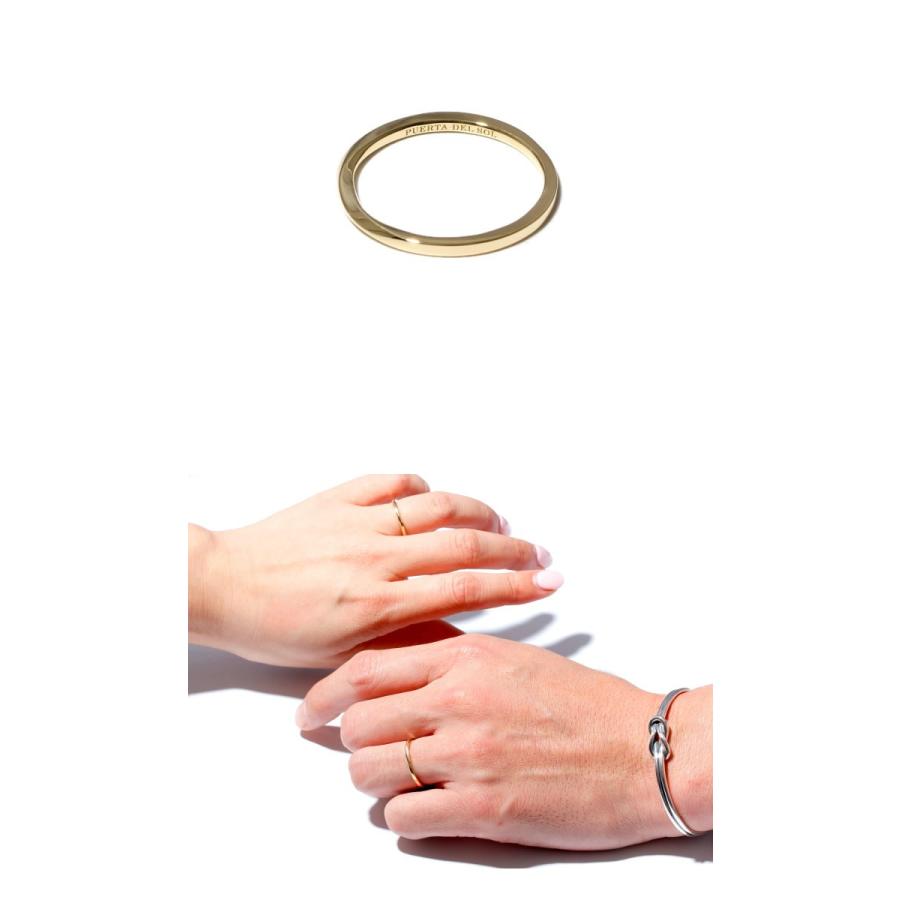 PUERTA DEL SOL プエルタデルソル Mobius Strip Narrow Ring K18YG メビウスストリップ ナロー リング K18イエローゴールドの画像