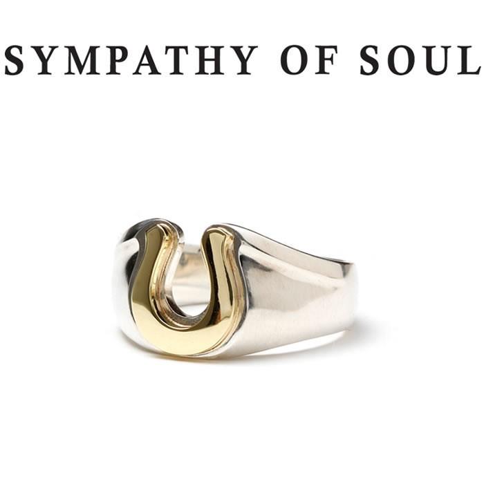 SYMPATHY OF SOUL シンパシーオブソウル Horseshoe Amulet Combination Ring Silver×Brass ホースシューアミュレットコンビネーションリング シルバー 真鍮