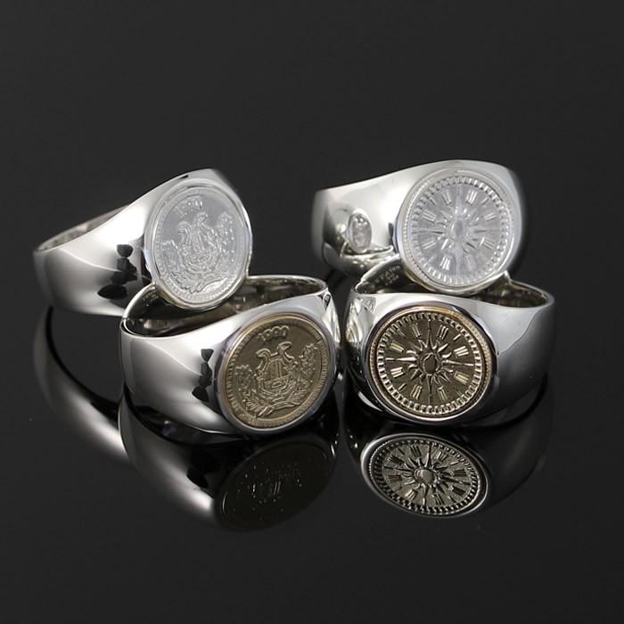 シンパシーオブソウル 指輪 SYMPATHY OF SOUL Classic Coin Ring Good Luck Silver K18Yellow Gold クラシック コイン リング グッドラック シルバー K18YG｜charger｜13