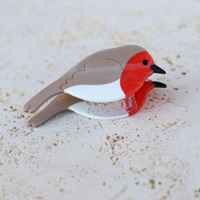 白鳥　ヘアクリップ　LOU DE BETOLY すぐ届く☆Coucou Suzette(ククシュゼット) Swan スワン 白鳥