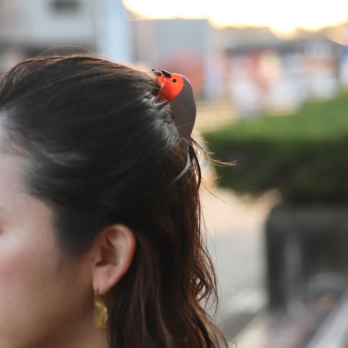 ククシュゼット 正規商品 ヘア アクセ クリップ かわいい 鳥 おしゃれ