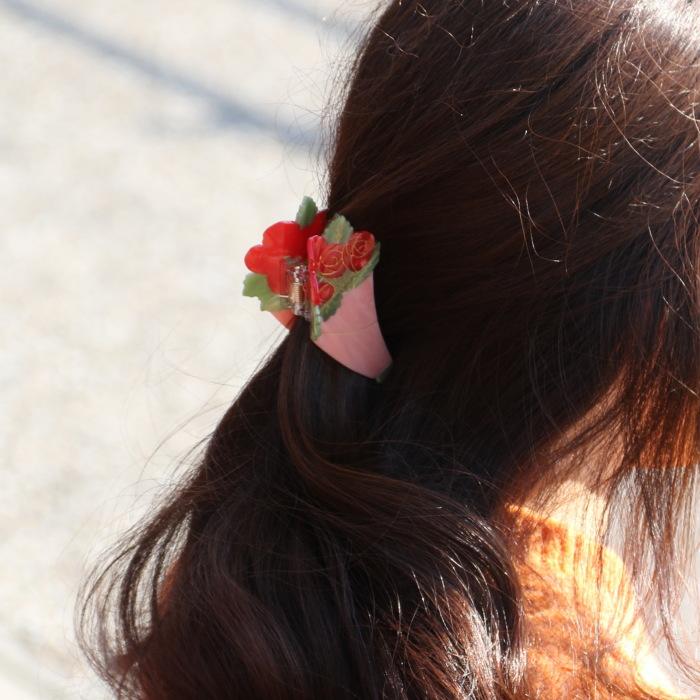 ククシュゼット 正規商品 ヘア アクセ クリップ かわいい 花 ギフト