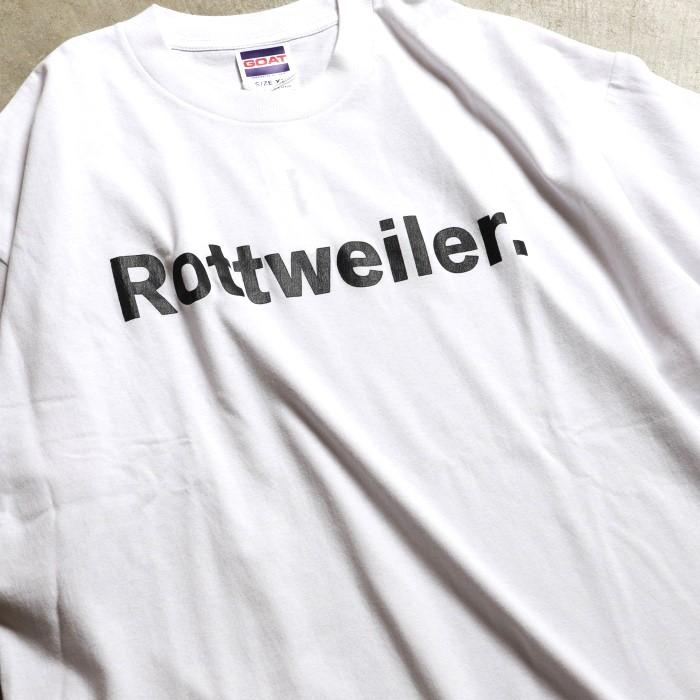 ROTTWEILER ロンT WHITE Mサイズ ロットワイラー ロットワイラー ロンT ROTTWEILER R9 ロゴ プリント 長袖 T