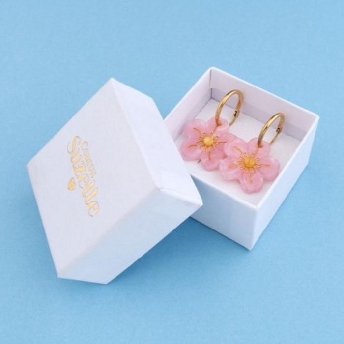 ククシュゼット 正規商品 ピアス レディース 両耳用 桜 花 かわいい