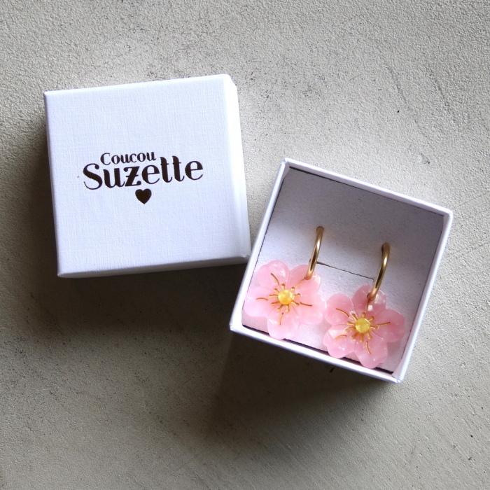 ククシュゼット 正規商品 ピアス レディース 両耳用 桜 花 かわいい