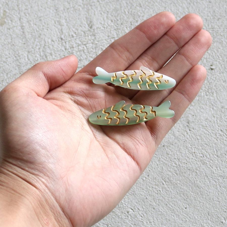 ククシュゼット 正規商品 ヘア アクセ ピン かわいい 海 魚 フランス