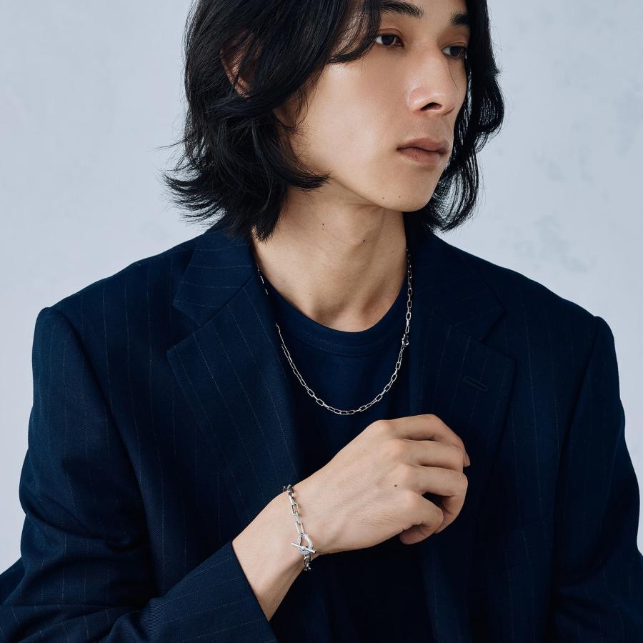 スーマンダックワ シンパシーオブソウル Suman Dhakhwa SOS コラボレーション トグル ネックレス Collaboration Toggle Necklace Silver シルバー 燻しの画像