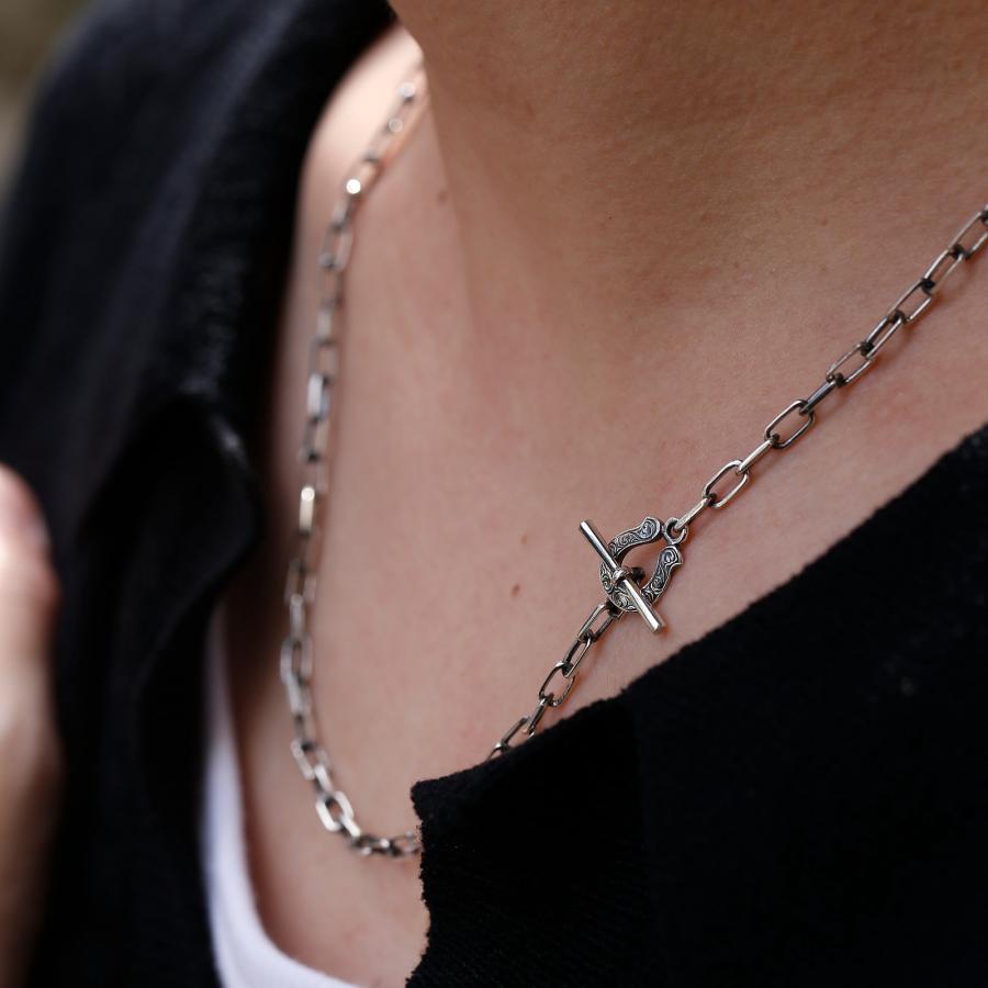 スーマンダックワ シンパシーオブソウル Suman Dhakhwa SOS コラボレーション トグル ネックレス Collaboration Toggle Necklace Silver シルバー 燻しの画像