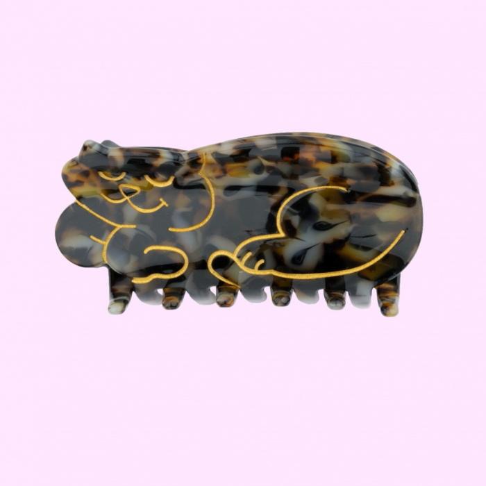 ククシュゼット 正規商品 ヘア アクセ クリップ 猫 サビ猫 Coucou Suzette トータスシェル キャット ヘア クロー Tortoiseshell Cat Hair Claw ブラウン系 Brown |  | 03