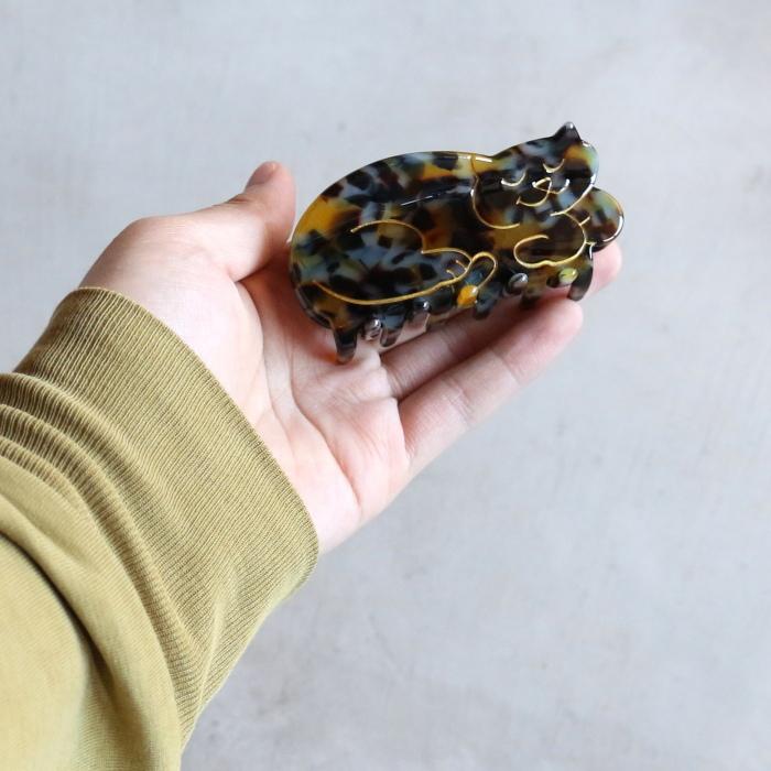 ククシュゼット 正規商品 ヘア アクセ クリップ 猫 サビ猫 Coucou