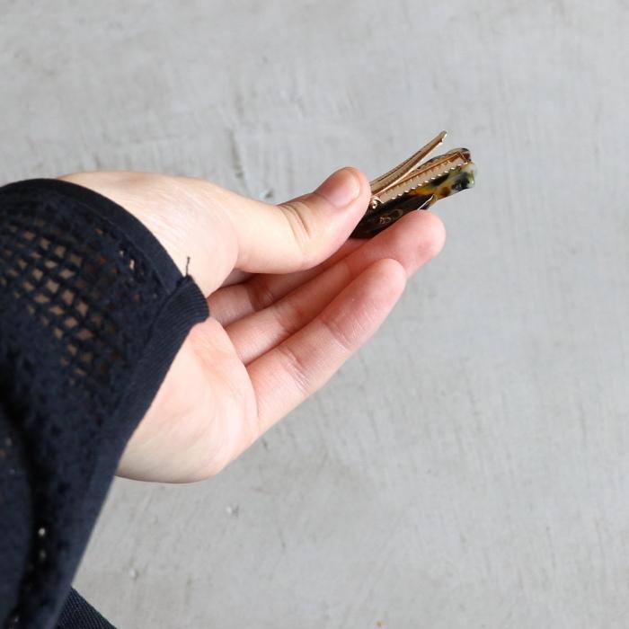 ククシュゼット 正規商品 ヘアアクセ クリップ ピン 猫 サビ猫 Coucou