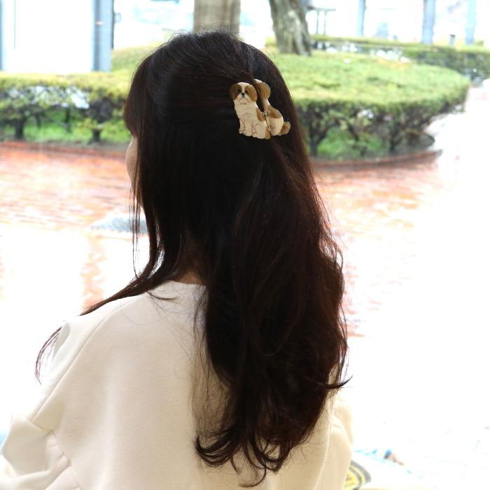ククシュゼット 正規商品 ヘア アクセ クリップ 犬 Coucou Suzette