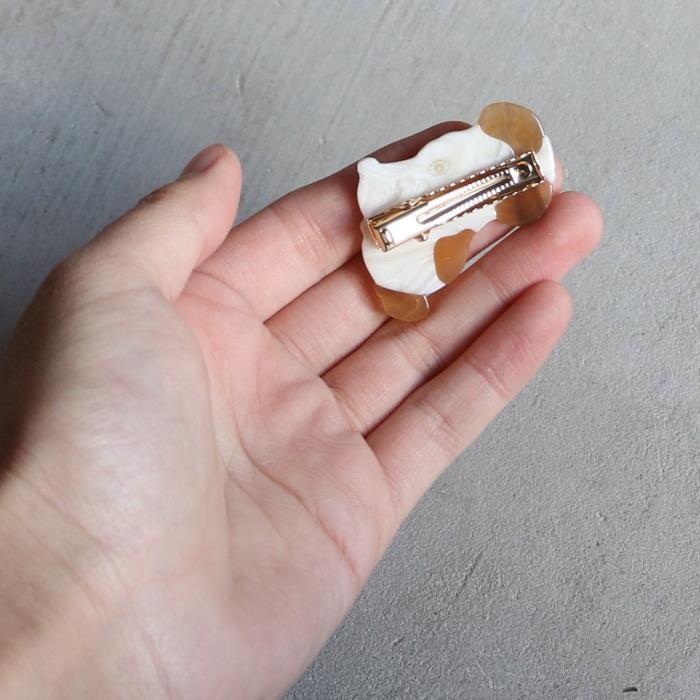 ククシュゼット 正規商品 ヘア アクセ ピン クリップ 犬 かわいい