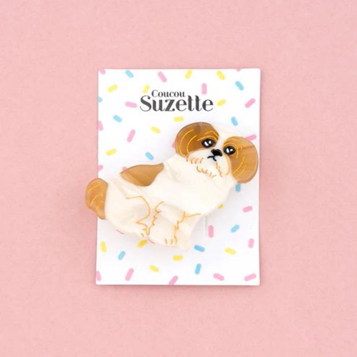 ククシュゼット 正規商品 ヘア アクセ ピン クリップ 犬 かわいい