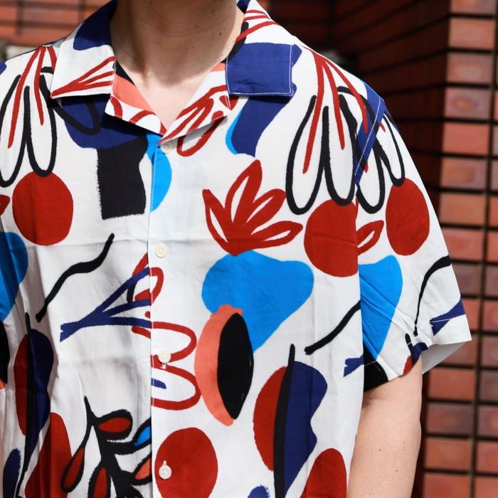 ワックスロンドン シャツ wax london ディドコット 半袖 BLOCK