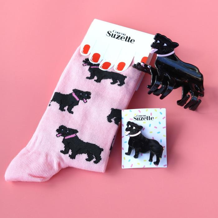 ククシュゼット 正規商品 靴下 レディース おしゃれ かわいい 犬