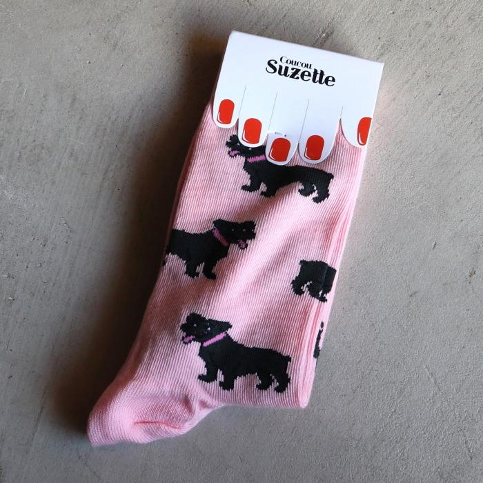 ククシュゼット 正規商品 靴下 レディース おしゃれ かわいい 犬
