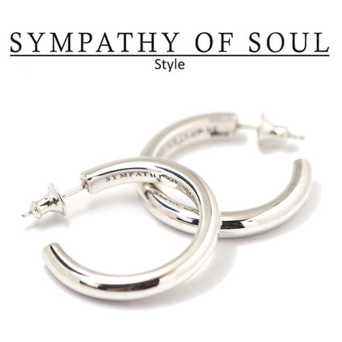 シンパシーオブソウル スタイル レディース SYMPATHY OF SOUL Style ワイドフープピアス ラージ シルバー Wide Hoop Pierce - Lg SILVER｜charger