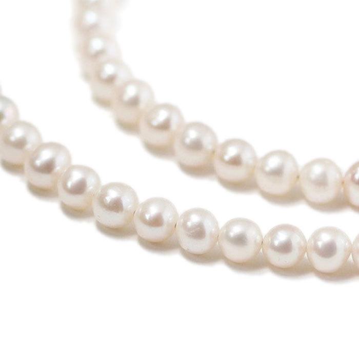 シンパシーオブソウル スタイル レディース SYMPATHY OF SOUL Style パールビーズTバーネックレス ゴールドコーティング Pearl Beads T-bar Necklace GOLD PEARLの画像