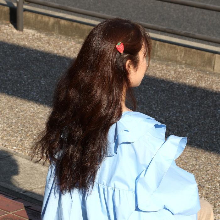 ククシュゼット 正規商品 ヘアアクセ クリップ ピン ヘアピン フルーツ