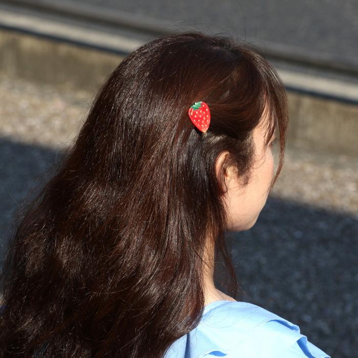 ククシュゼット 正規商品 ヘアアクセ クリップ ピン ヘアピン フルーツ