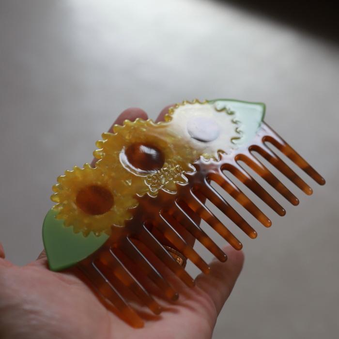 ククシュゼット 正規商品 ヘア くし ブラシ コーム 花 かわいい Coucou