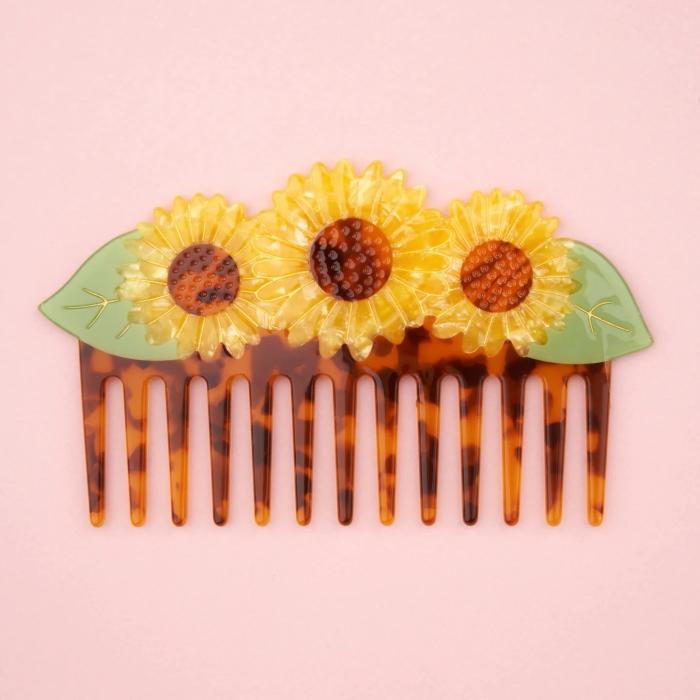 ククシュゼット 正規商品 ヘア くし ブラシ コーム 花 かわいい Coucou