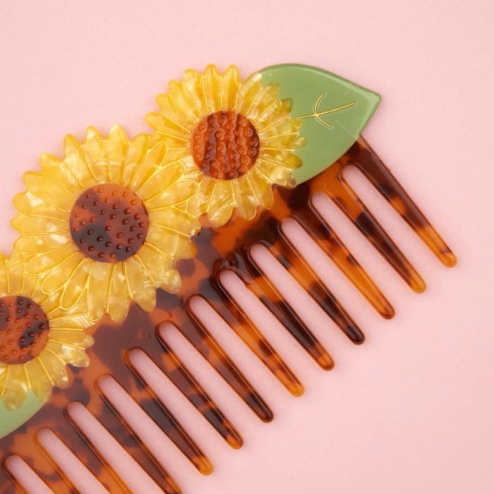 ククシュゼット 正規商品 ヘア くし ブラシ コーム 花 かわいい Coucou