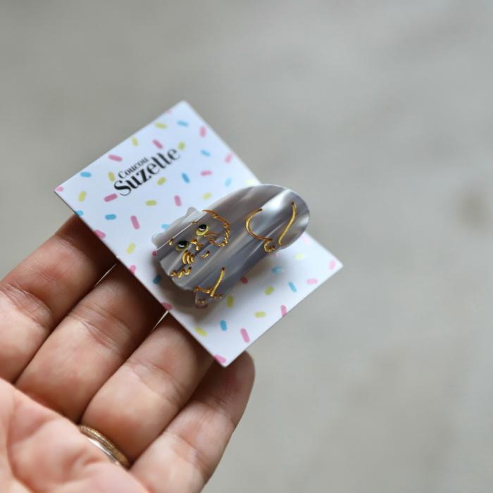 ククシュゼット 正規商品 ヘア アクセ ピン 猫 かわいい Coucou