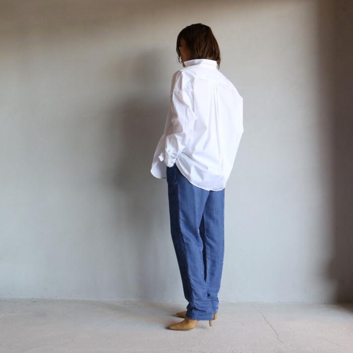 ティッカ レディース シャツ TICCA スクエアビッグシャツ SQUARE BIG SHIRT ホワイト WHITE 2021秋冬新作｜charger｜09