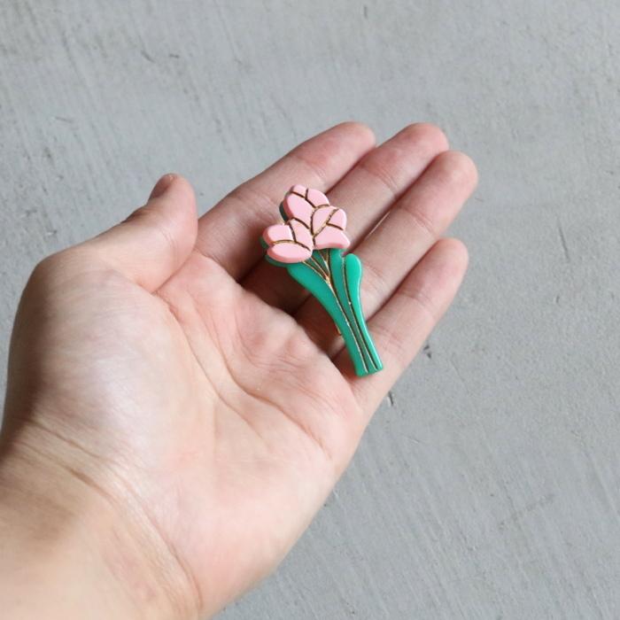 ククシュゼット 正規商品 ヘアアクセ クリップ ピン ヘアピン 花
